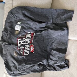 Fanatics Brand Charcoal San Francisco 49ers Super Bowl Hoodie. NWT.